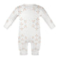 Cute Geometric Motif Cotton Long Sleeve Infant Bodysuit
