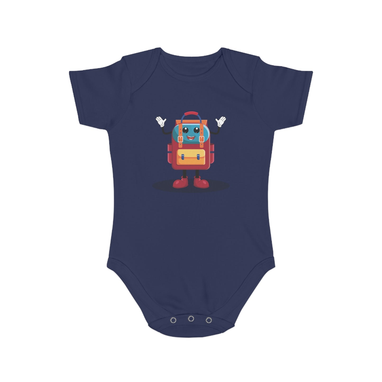 Cute Backpack Buddy Baby Bodysuit