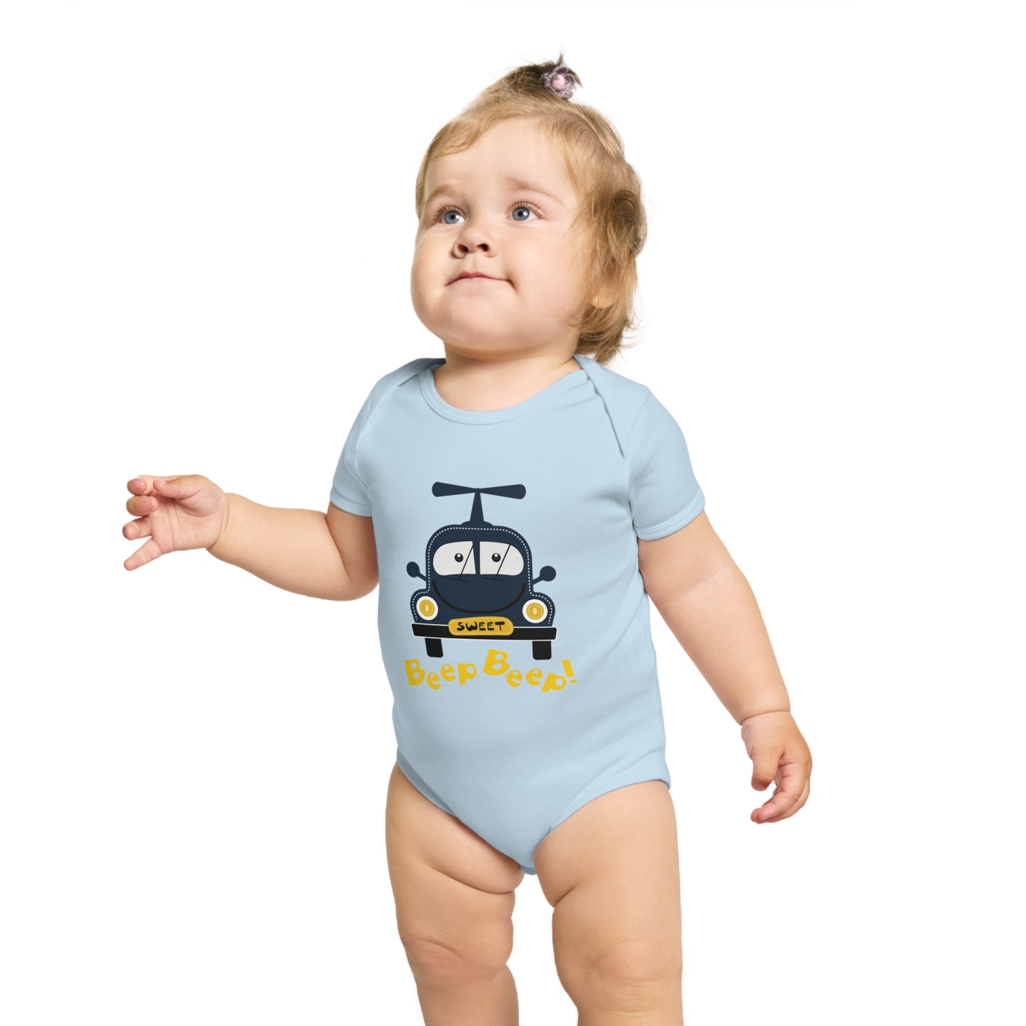 Sweet Beep Ride design baby  bodysuit