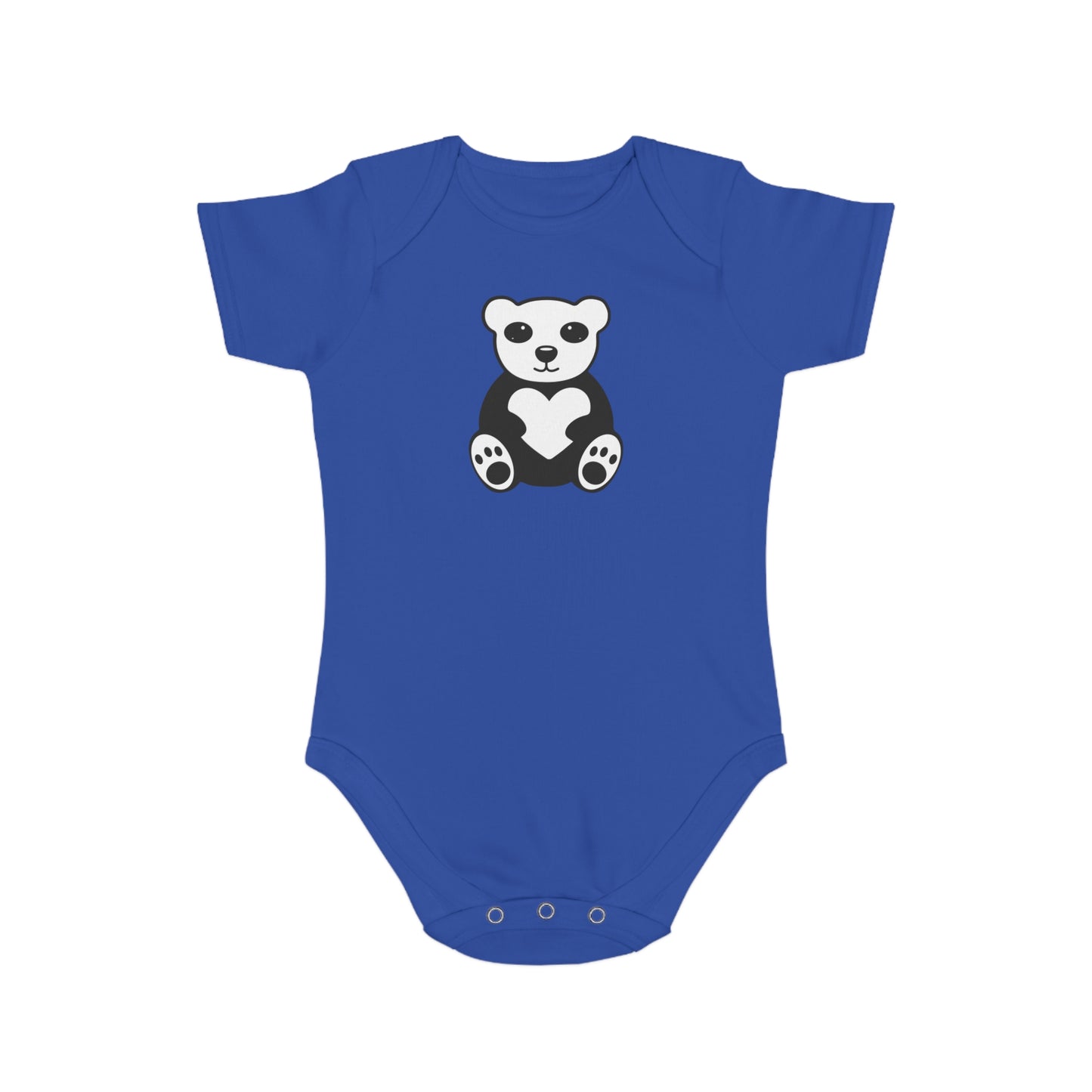 Cute Panda Heart design baby bodysuit