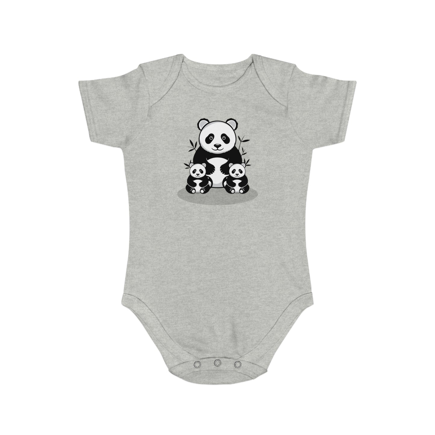 Panda Family Love design baby  bodysuit