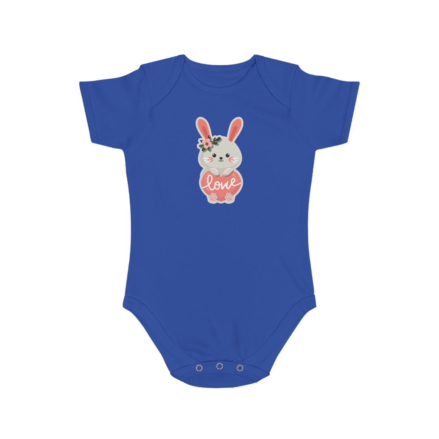 Cute Bunny Love design baby bodysuit