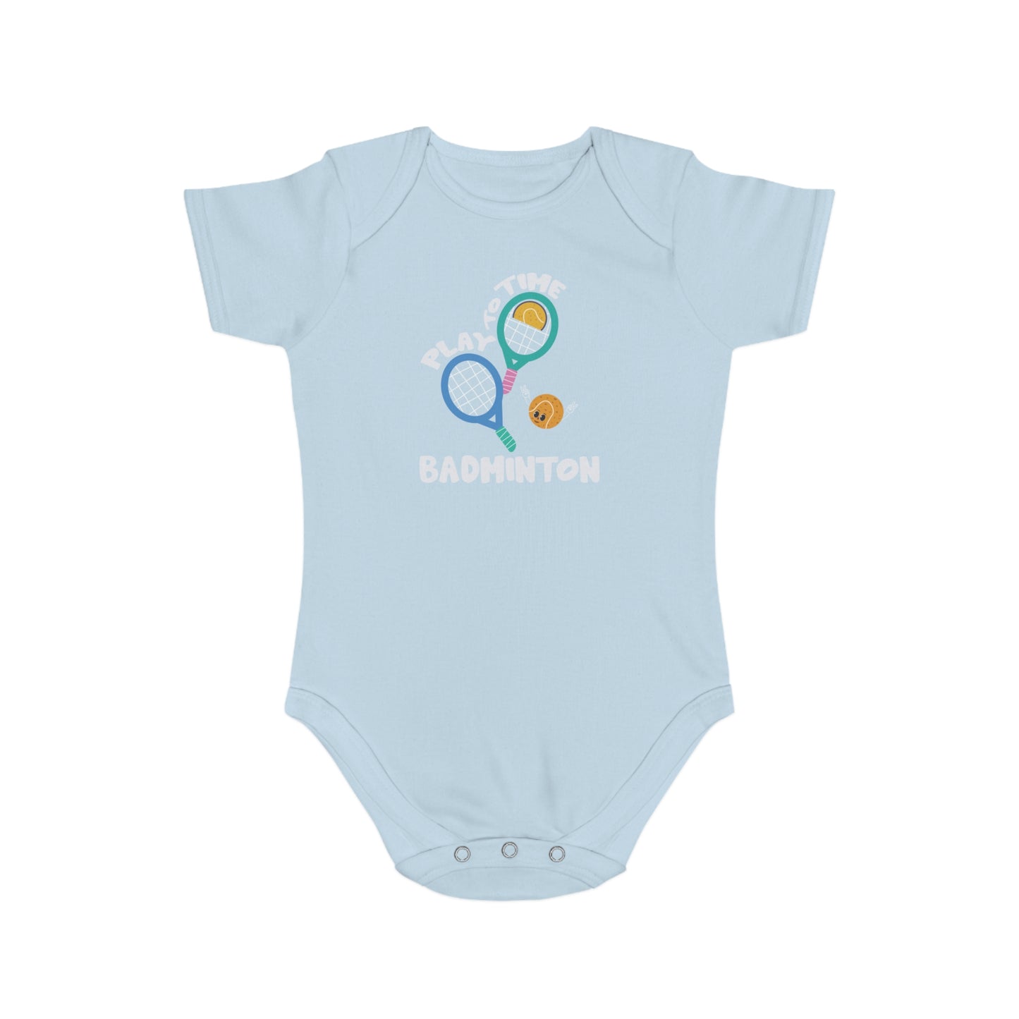 Badminton Love Cotton baby bodysuit
