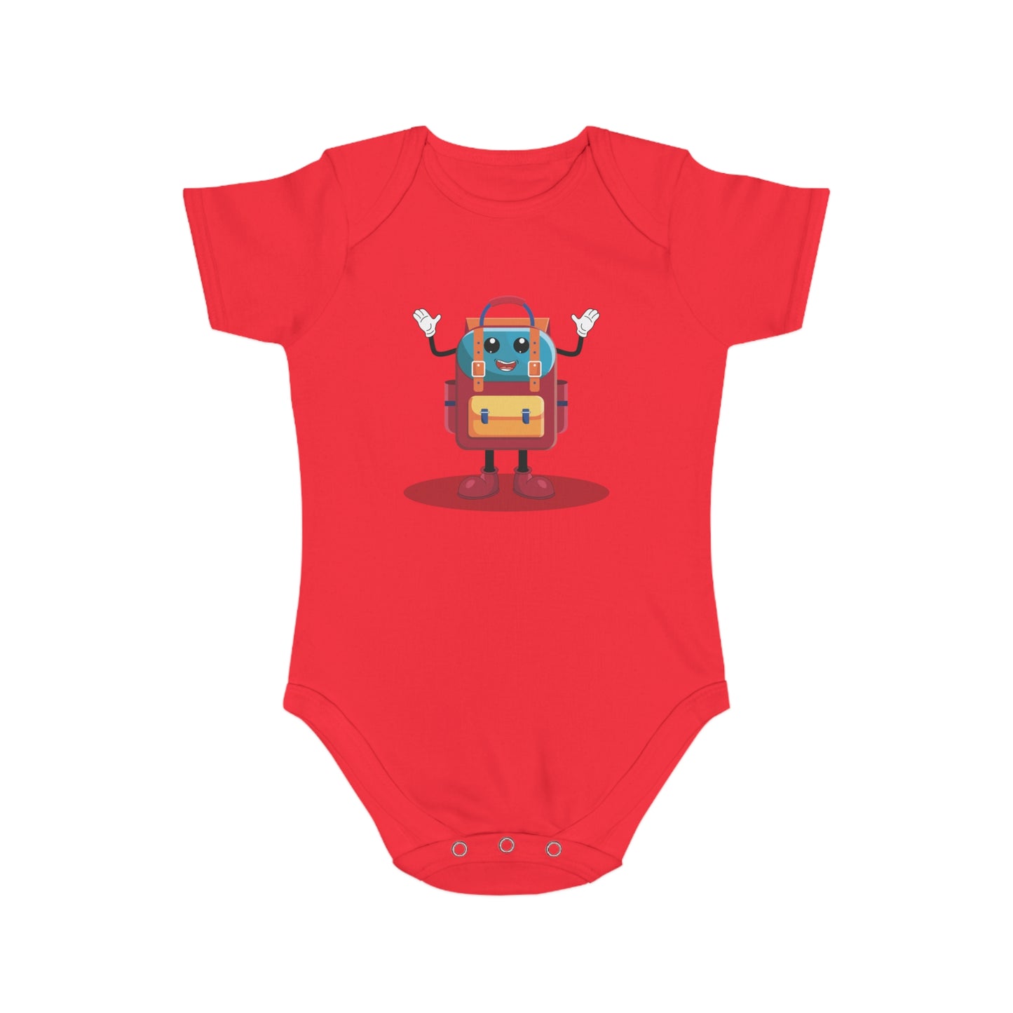Cute Backpack Buddy Baby Bodysuit