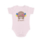 Be Happy Bear design baby bodysuit