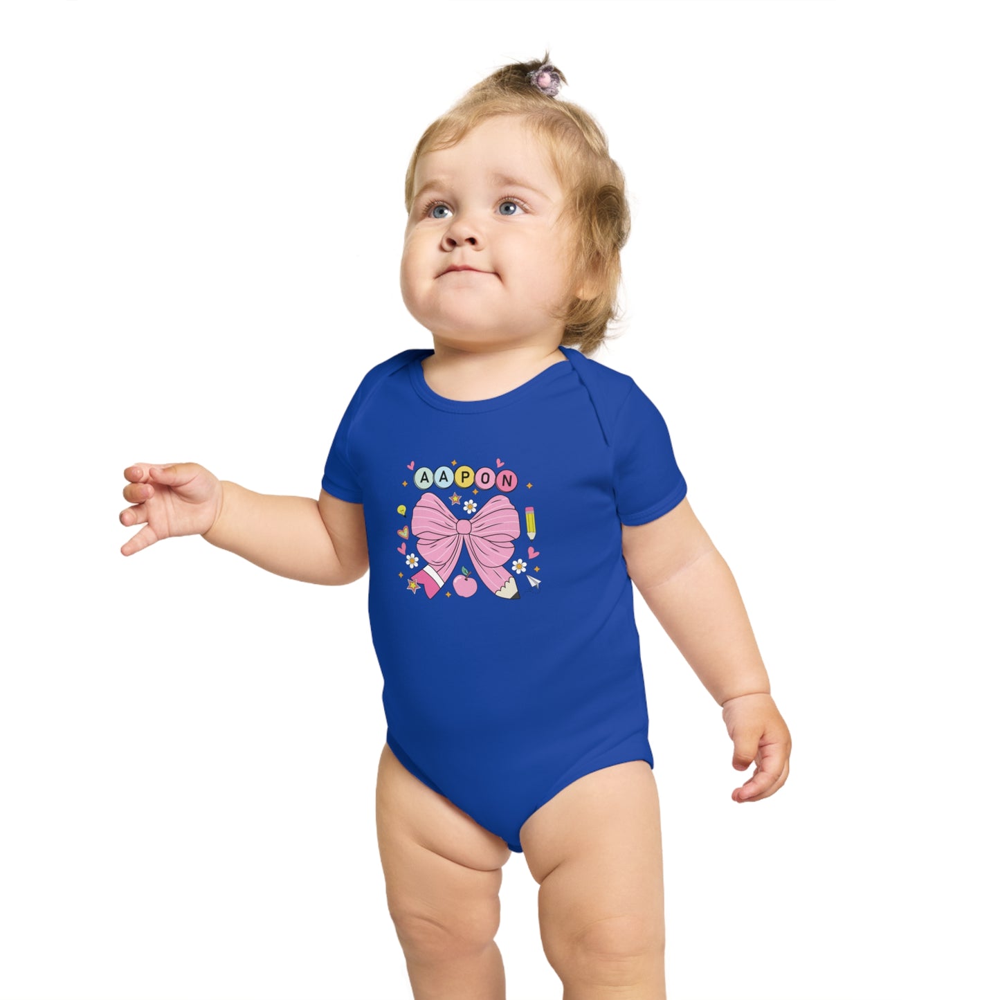 Pink Bow Magic design baby  bodysuit