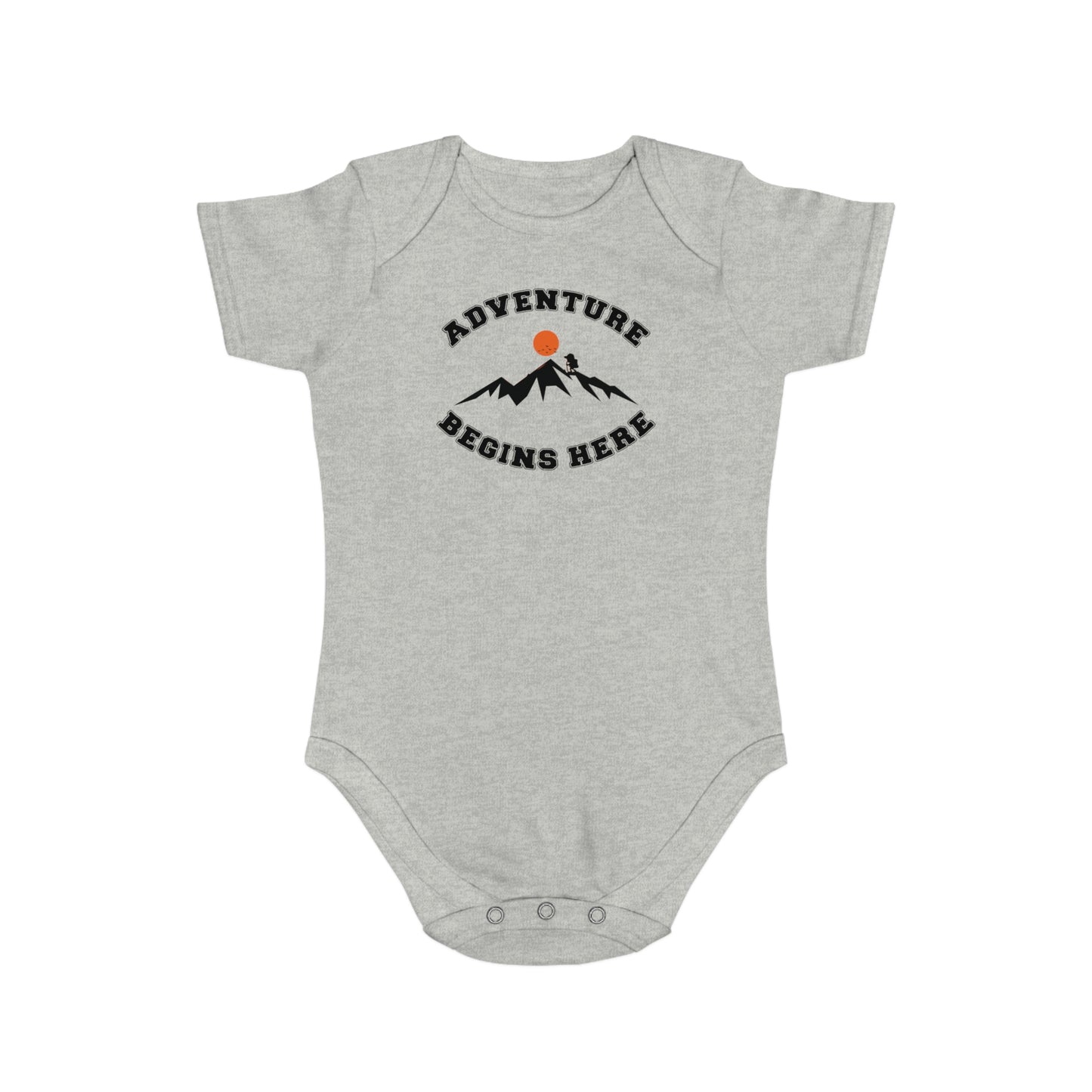 Adventure Begins Here Baby Bodysuit