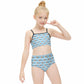 Outer Space Rocket Cami Strap Girls Bikini Set
