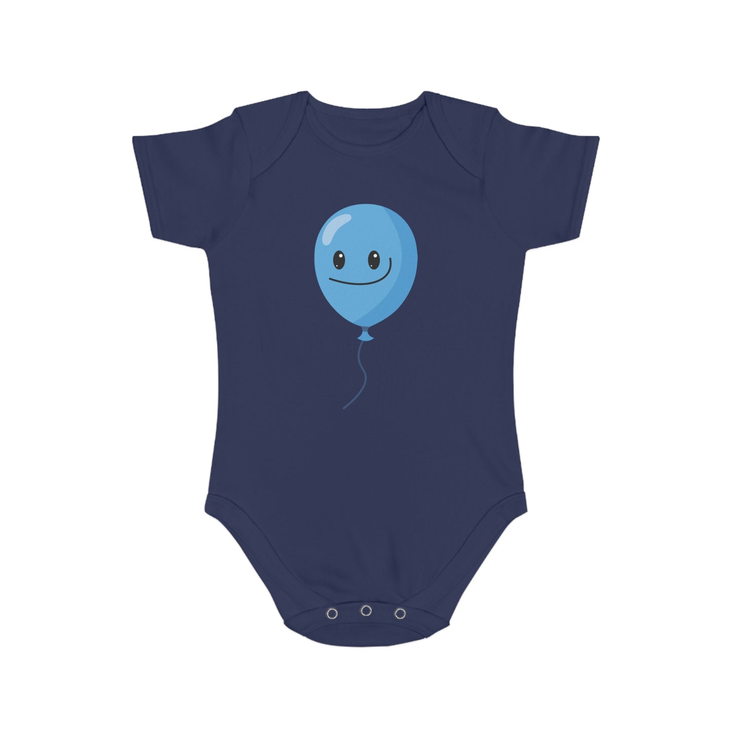 Playful Blue Balloon Baby Bodysuit