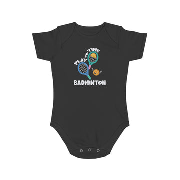 Badminton Love Cotton baby bodysuit