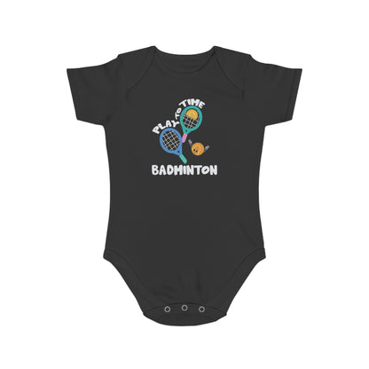 Badminton Love Cotton baby bodysuit