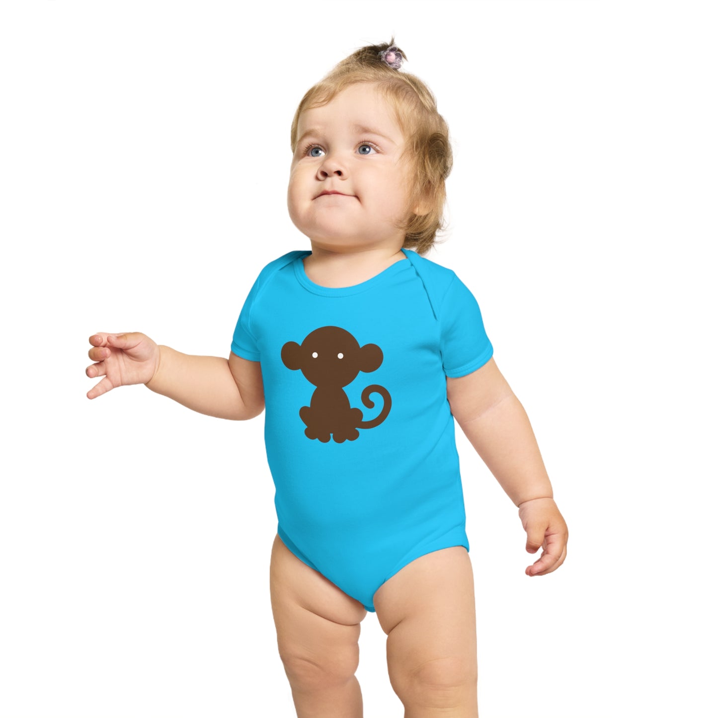Cheeky Monkey design baby bodysuit