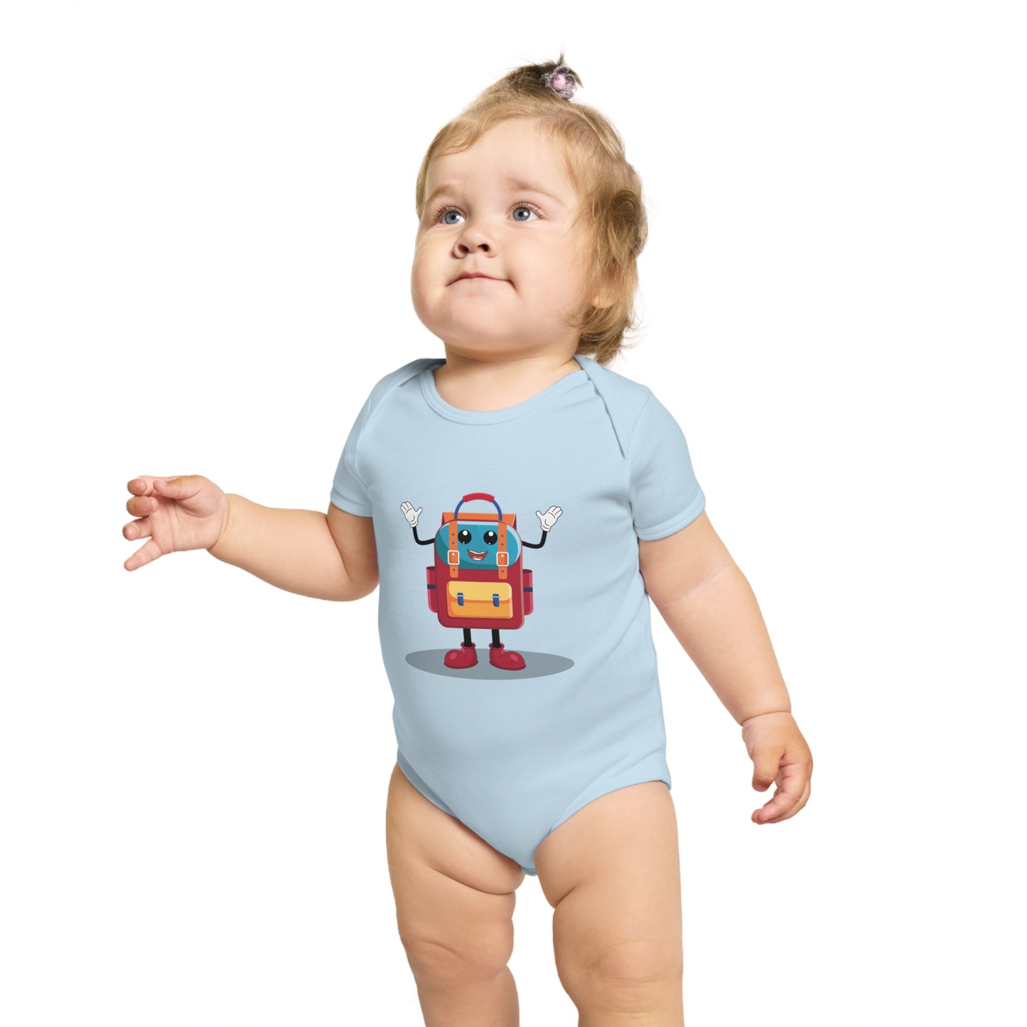 Cute Backpack Buddy Baby Bodysuit