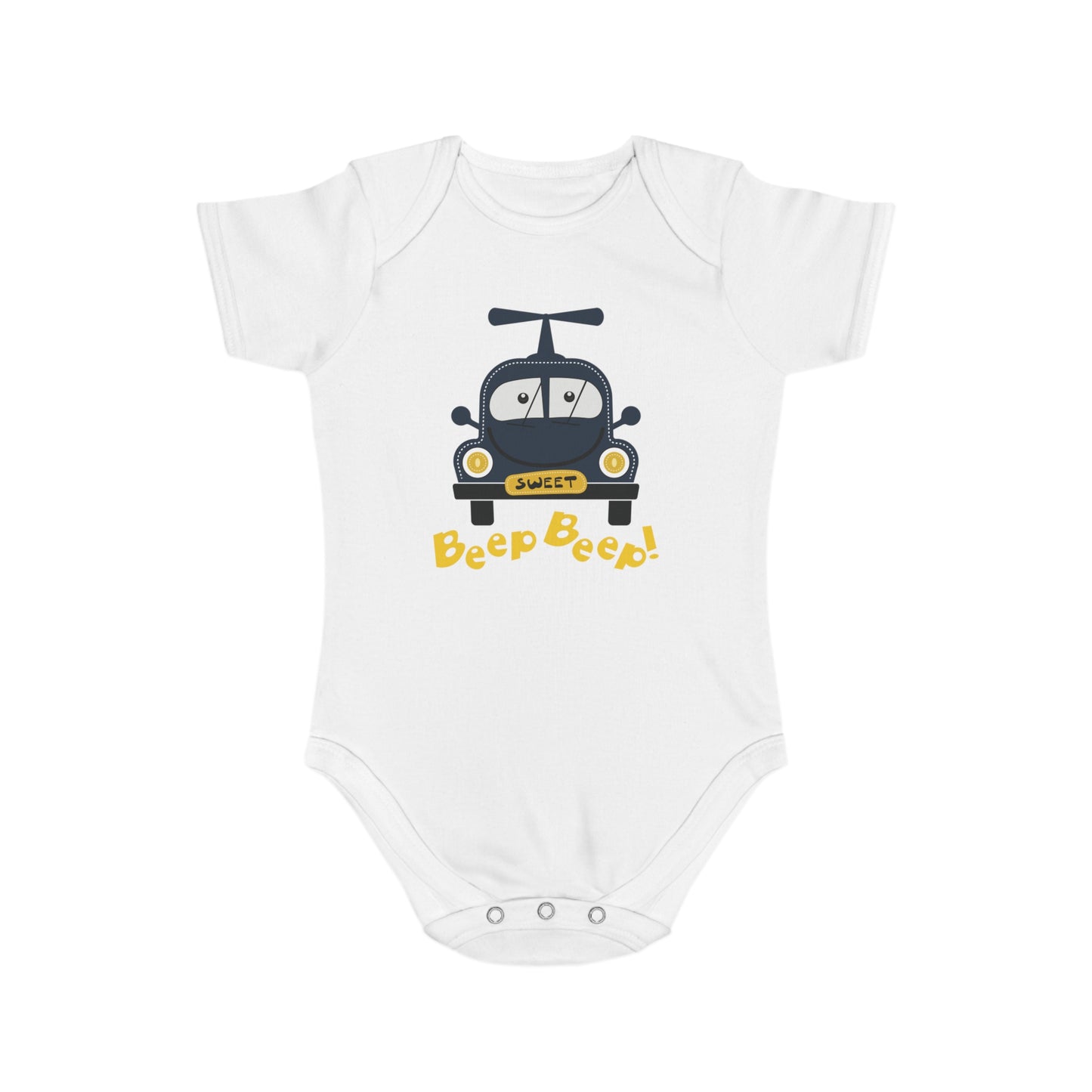 Sweet Beep Ride design baby  bodysuit