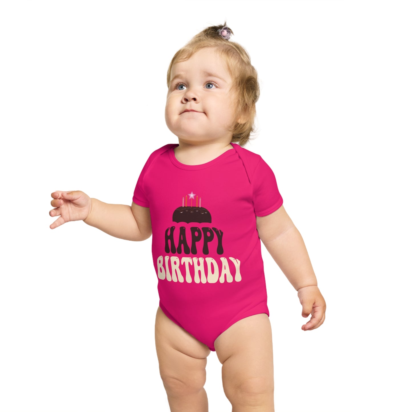 Birthday Vibes design baby bodysuit for birthday gift