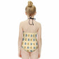 Cute Teddy Bear Halter Girls Swimsuit | One-Piece AOP