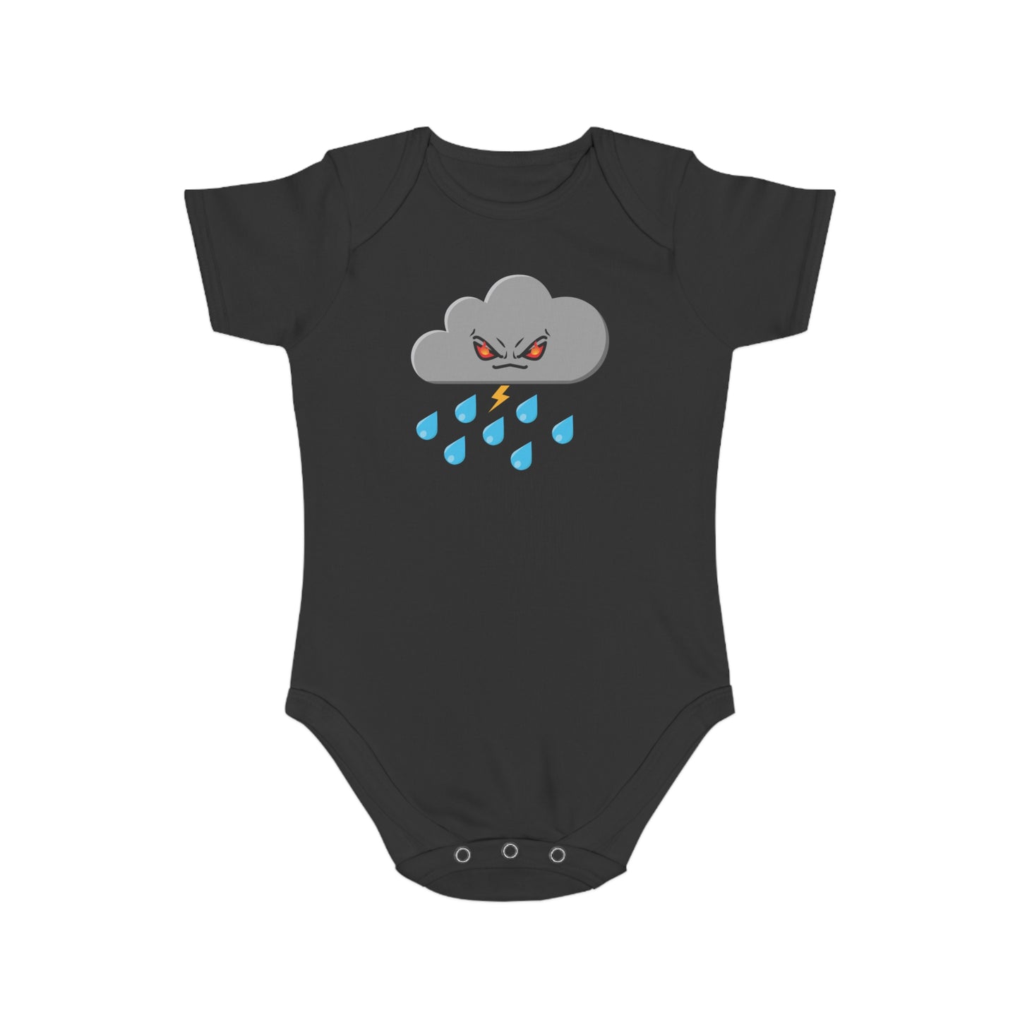 Angry Cloud design Cotton baby  bodysuit