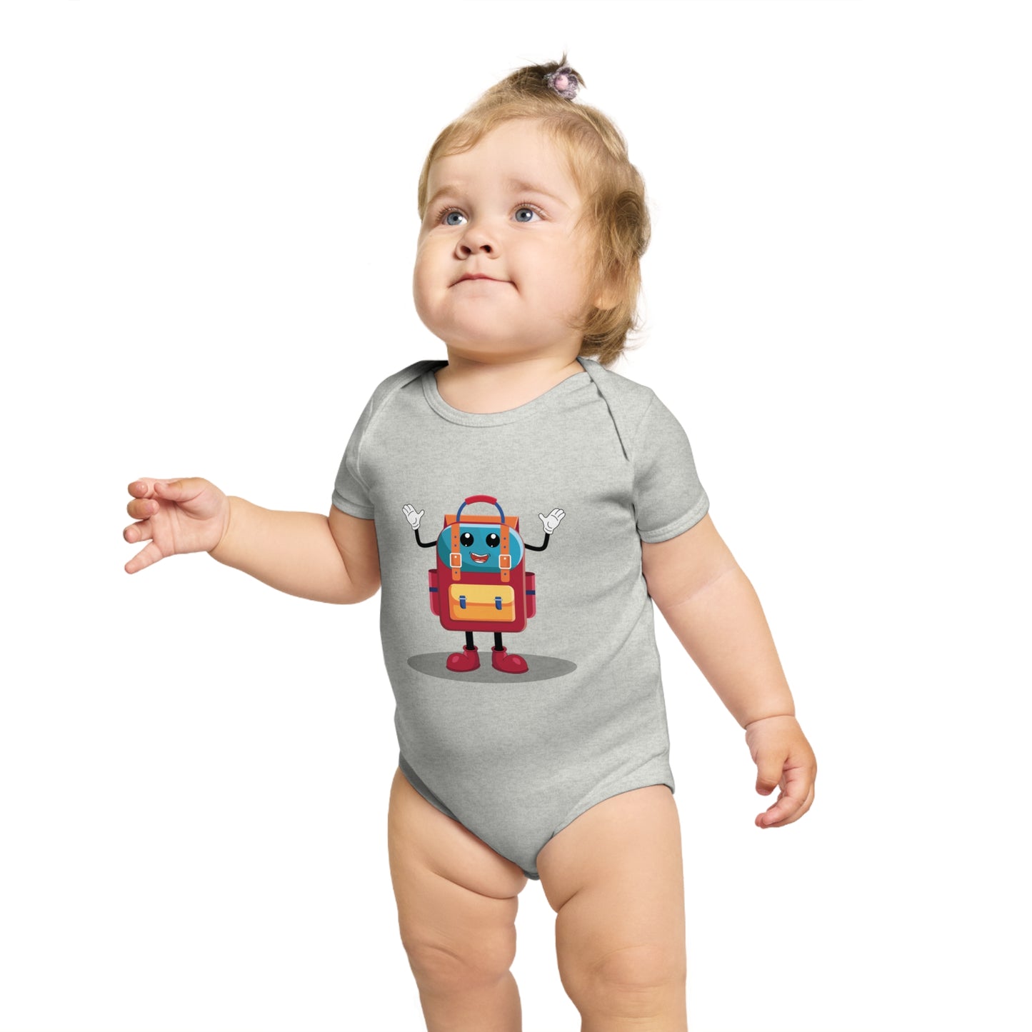 Cute Backpack Buddy Baby Bodysuit