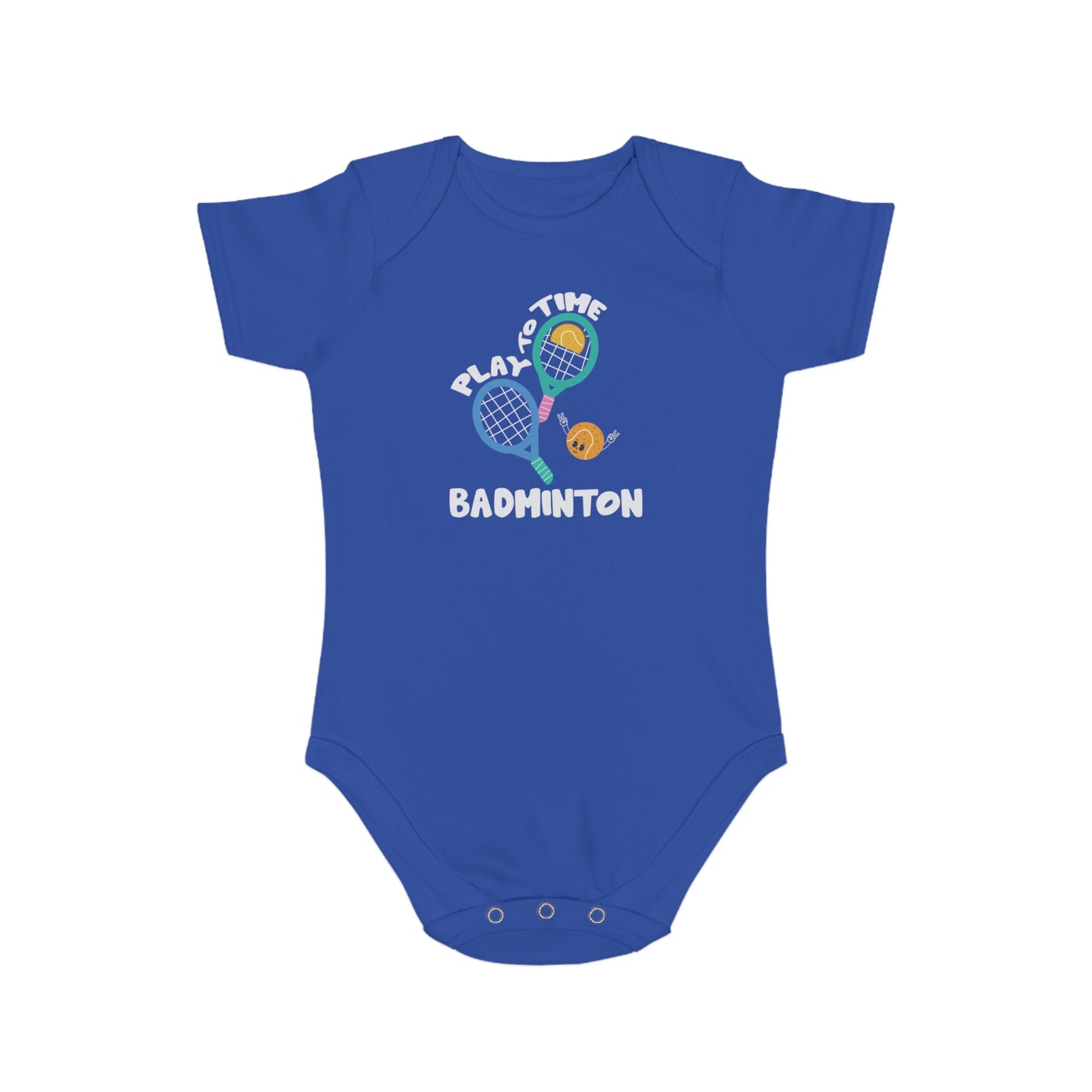 Badminton Love Cotton baby bodysuit