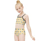 Cute Teddy Bear Girls Two-Piece Swimsuit | Custom AOP