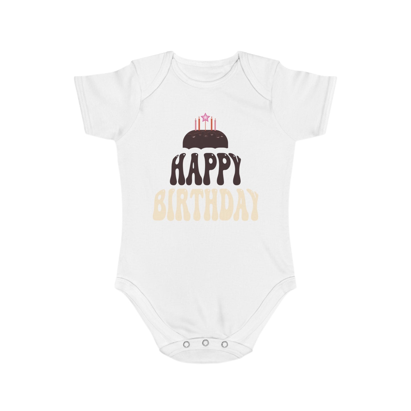 Birthday Vibes design baby bodysuit for birthday gift