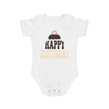 Birthday Vibes design baby bodysuit for birthday gift
