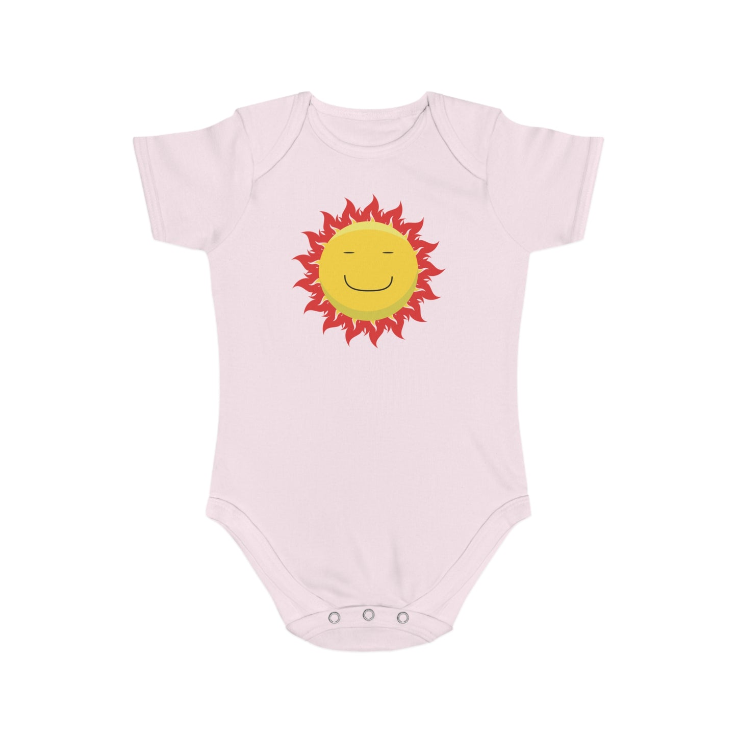 Happy Sun Vibes design baby bodysuit
