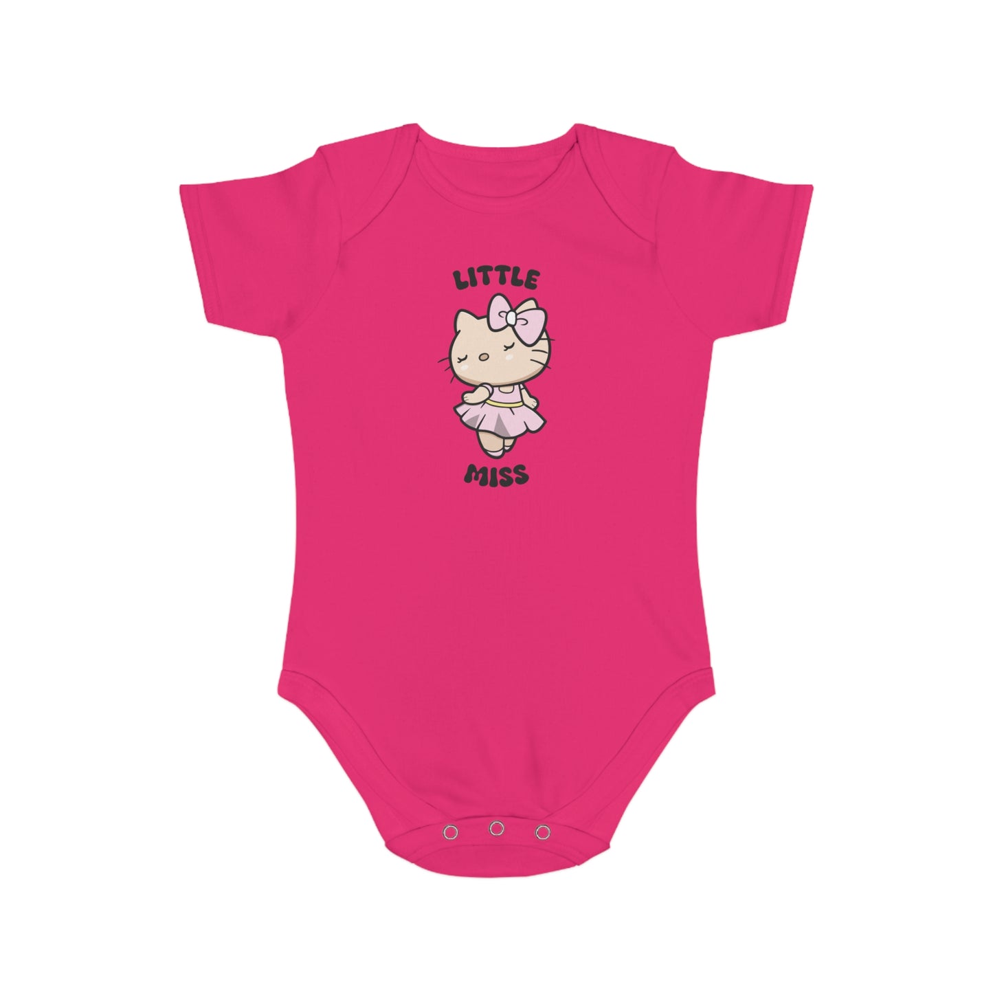 Little Miss Kitty design baby bodysuit