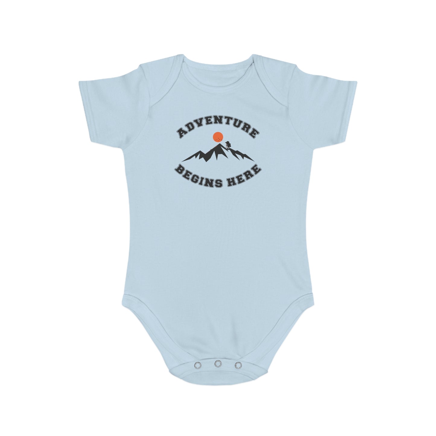 Adventure Begins Here Baby Bodysuit