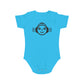 Cute Music-Themed Short Sleeve Baby Bodysuit with Smiley Face