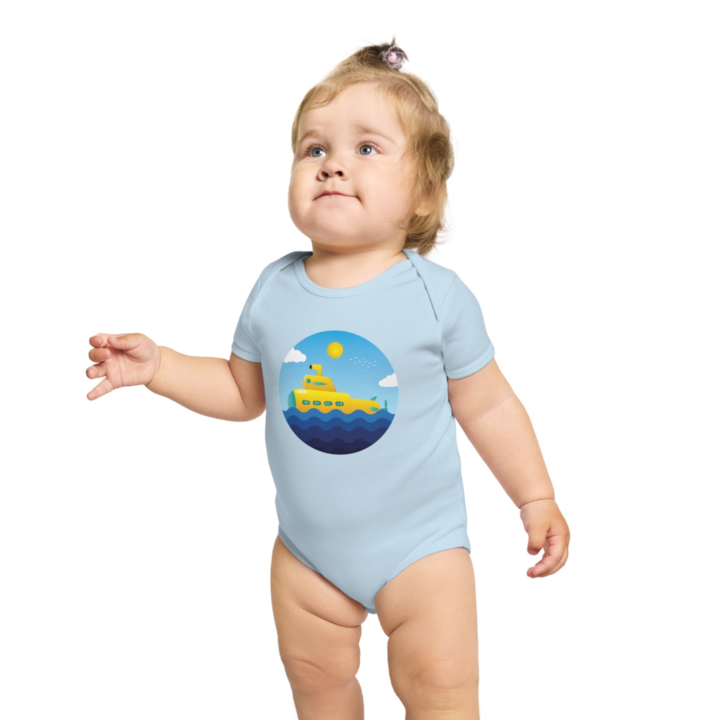 Sunny Submarine design baby  bodysuit