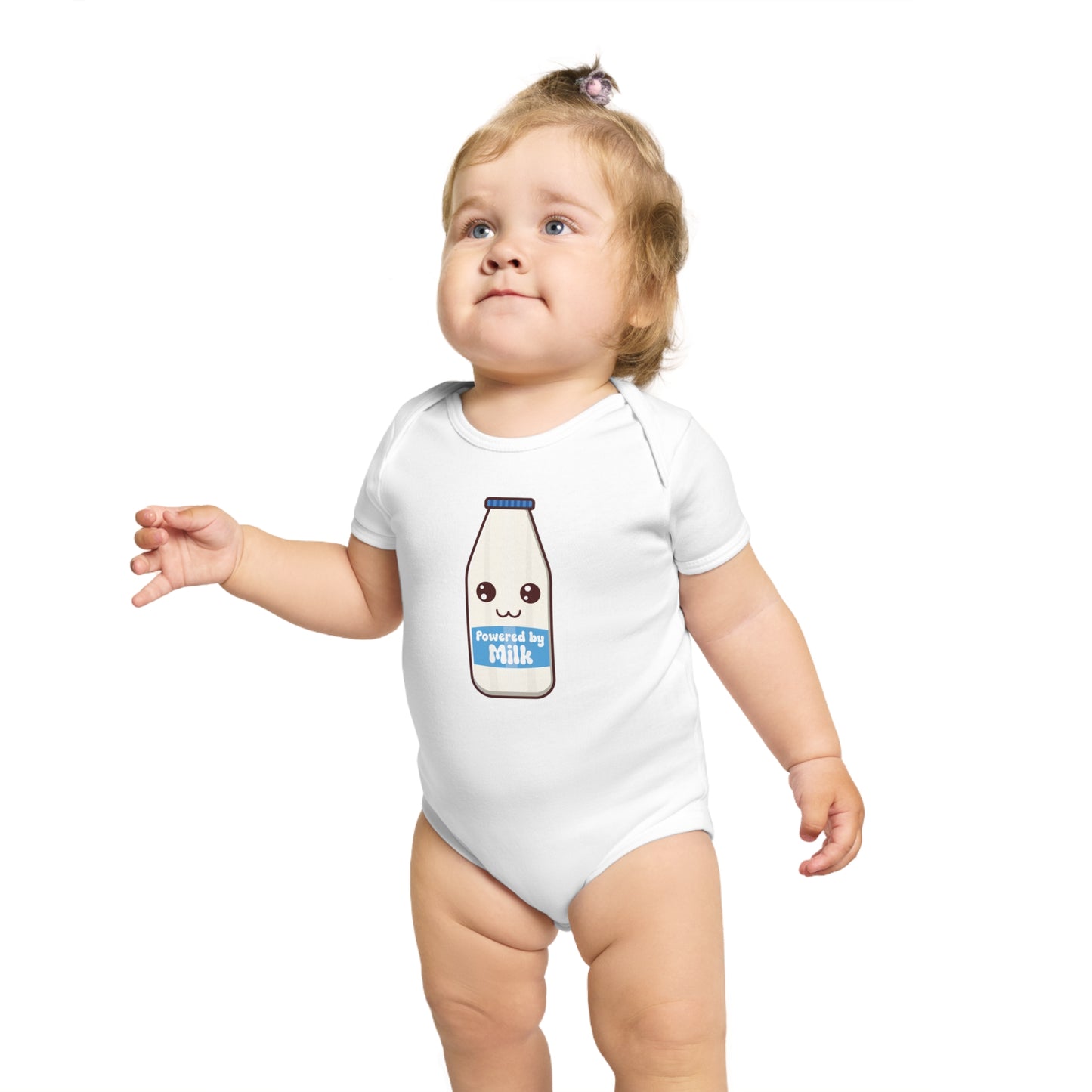 Kawaii Milk Power design baby bodysuit