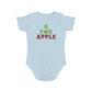 A for Apple design Cotton baby bodysuit