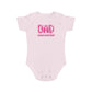 Cute Mom and Dad Short Sleeve Baby Bodysuit
