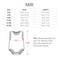 Baby White Patterned Sleeveless Tank Romper