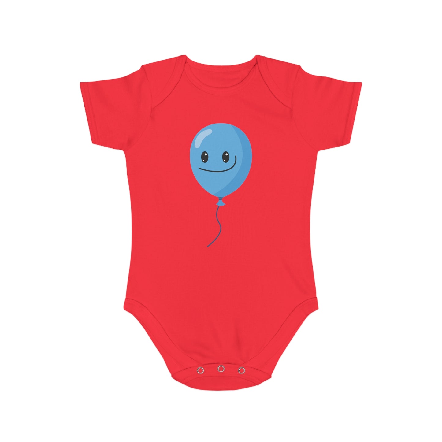 Playful Blue Balloon Baby Bodysuit