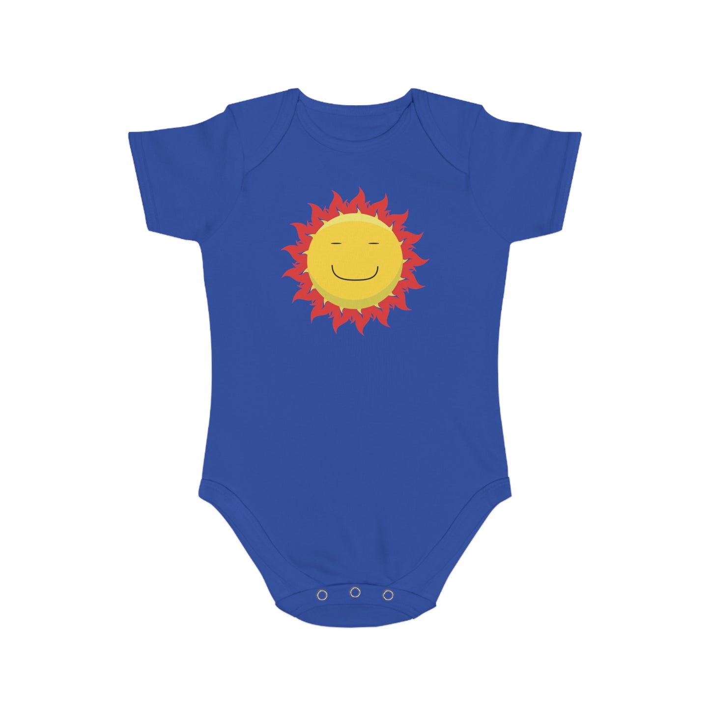 Happy Sun Vibes design baby bodysuit