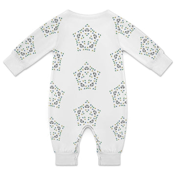 Baby Geometric Star Long Sleeve Romper