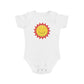 Happy Sun Vibes design baby bodysuit