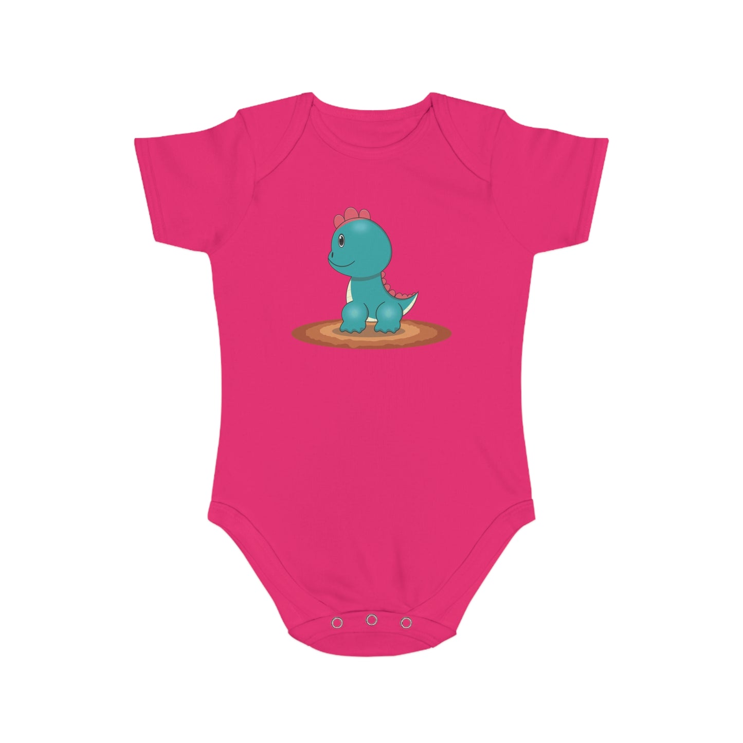 Cute Dinosaur Short Sleeve Baby Bodysuit - Perfect Gift for Baby Showers