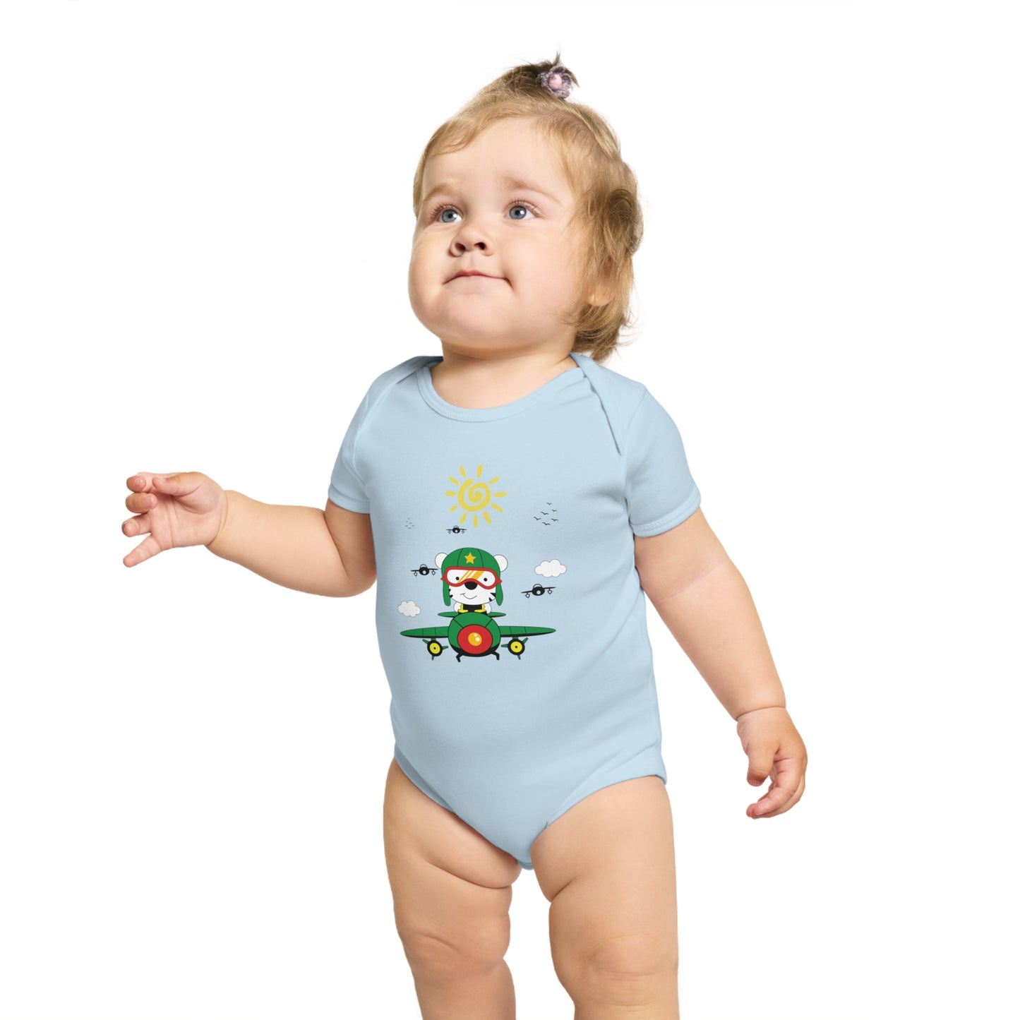 Pilot Vibes design baby bodysuit
