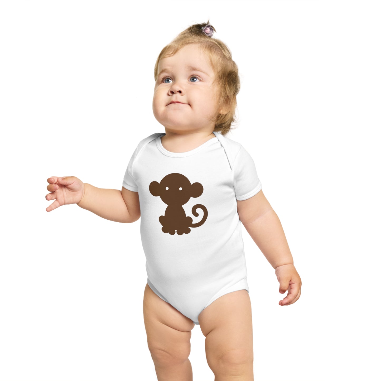Cheeky Monkey design baby bodysuit