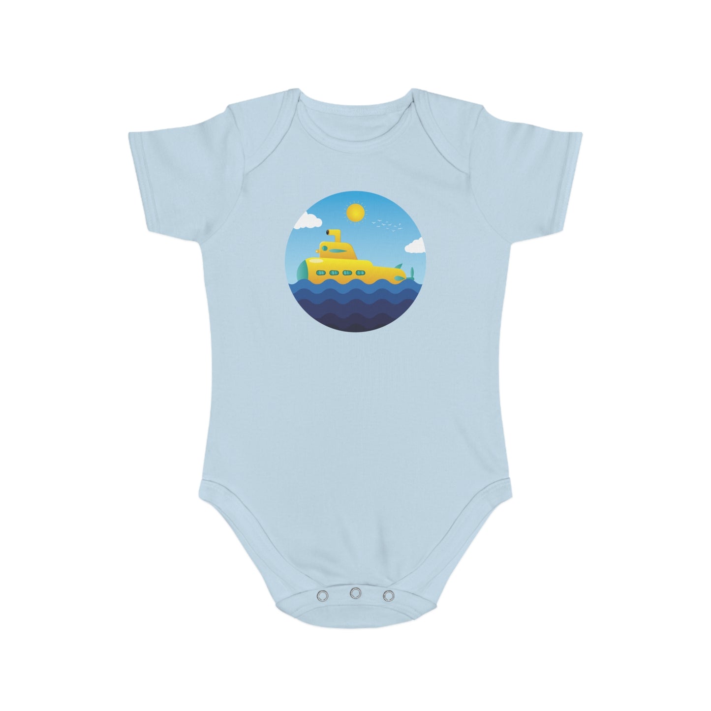 Sunny Submarine design baby  bodysuit