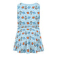 Outer Space Rocket Sleeveless Tank Dress for Girls