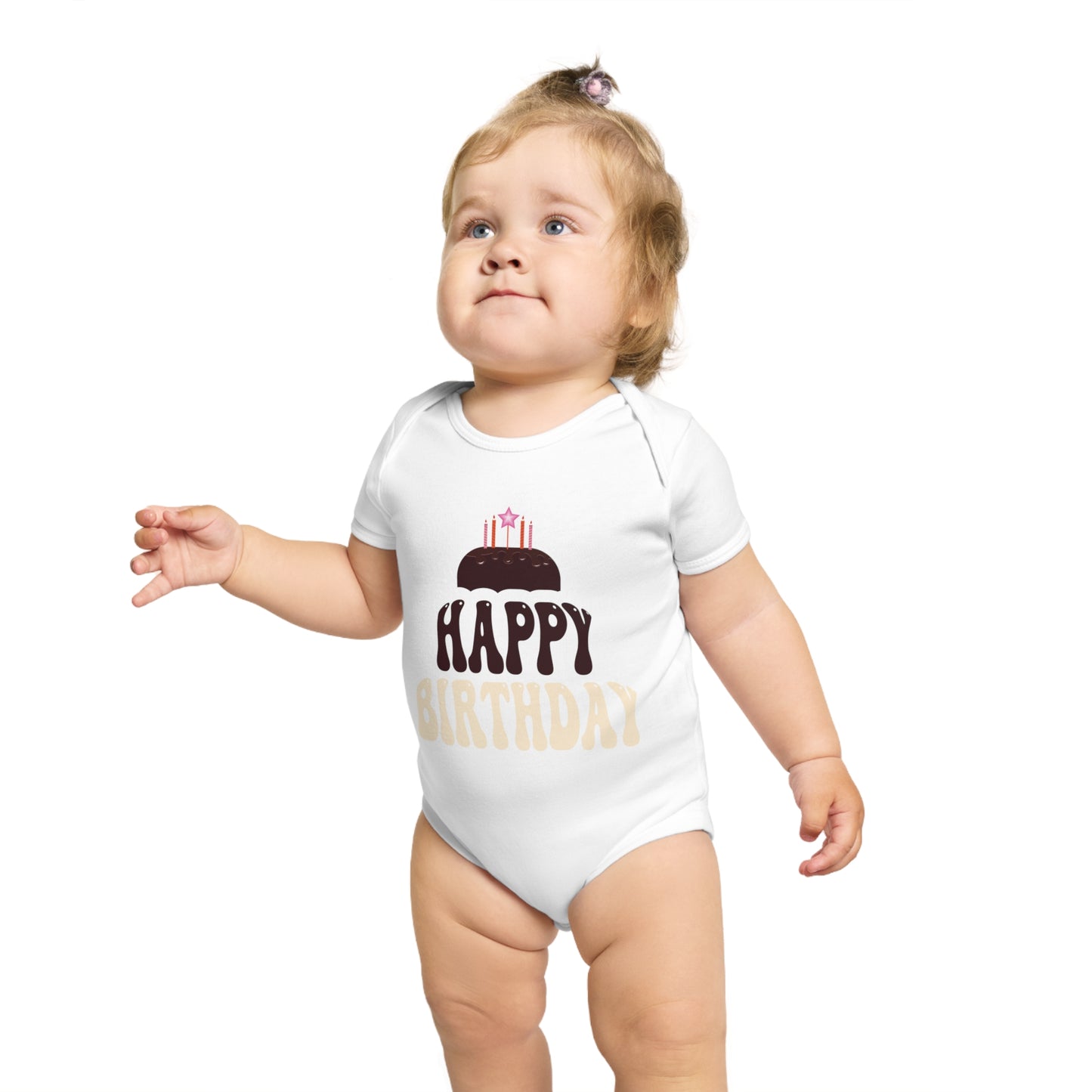 Birthday Vibes design baby bodysuit for birthday gift