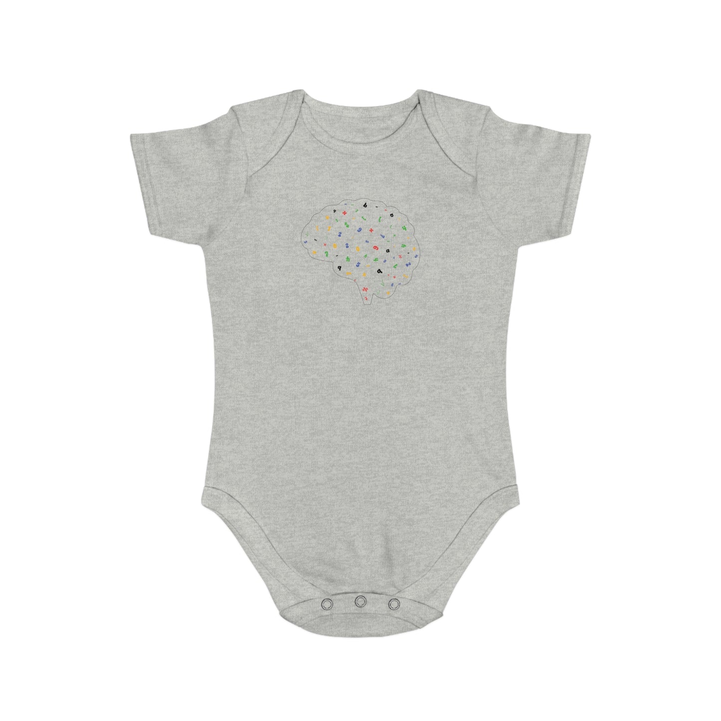 Math Mind design baby bodysuit