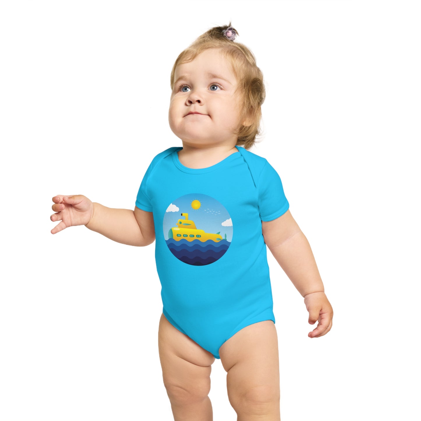 Sunny Submarine design baby  bodysuit