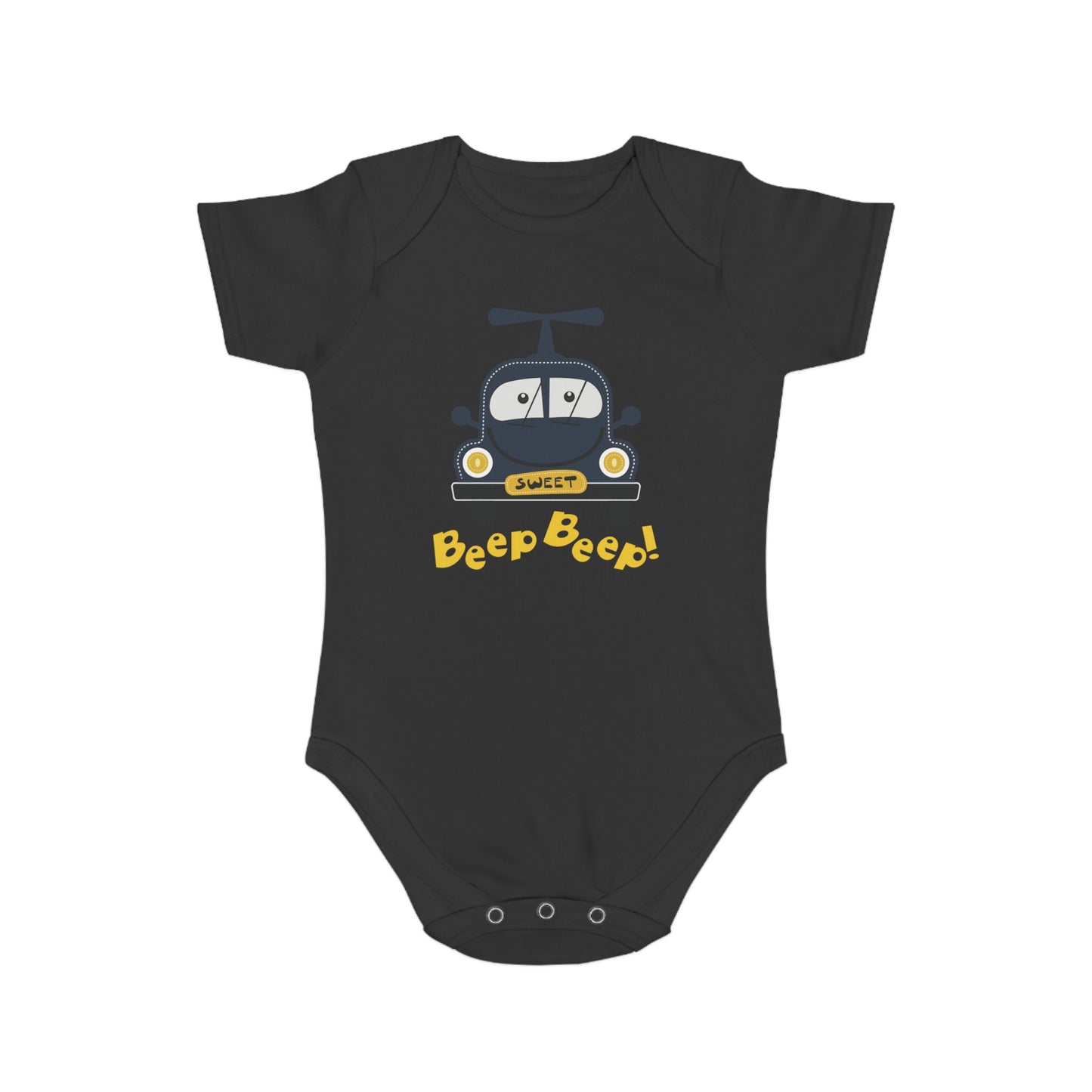 Sweet Beep Ride design baby  bodysuit