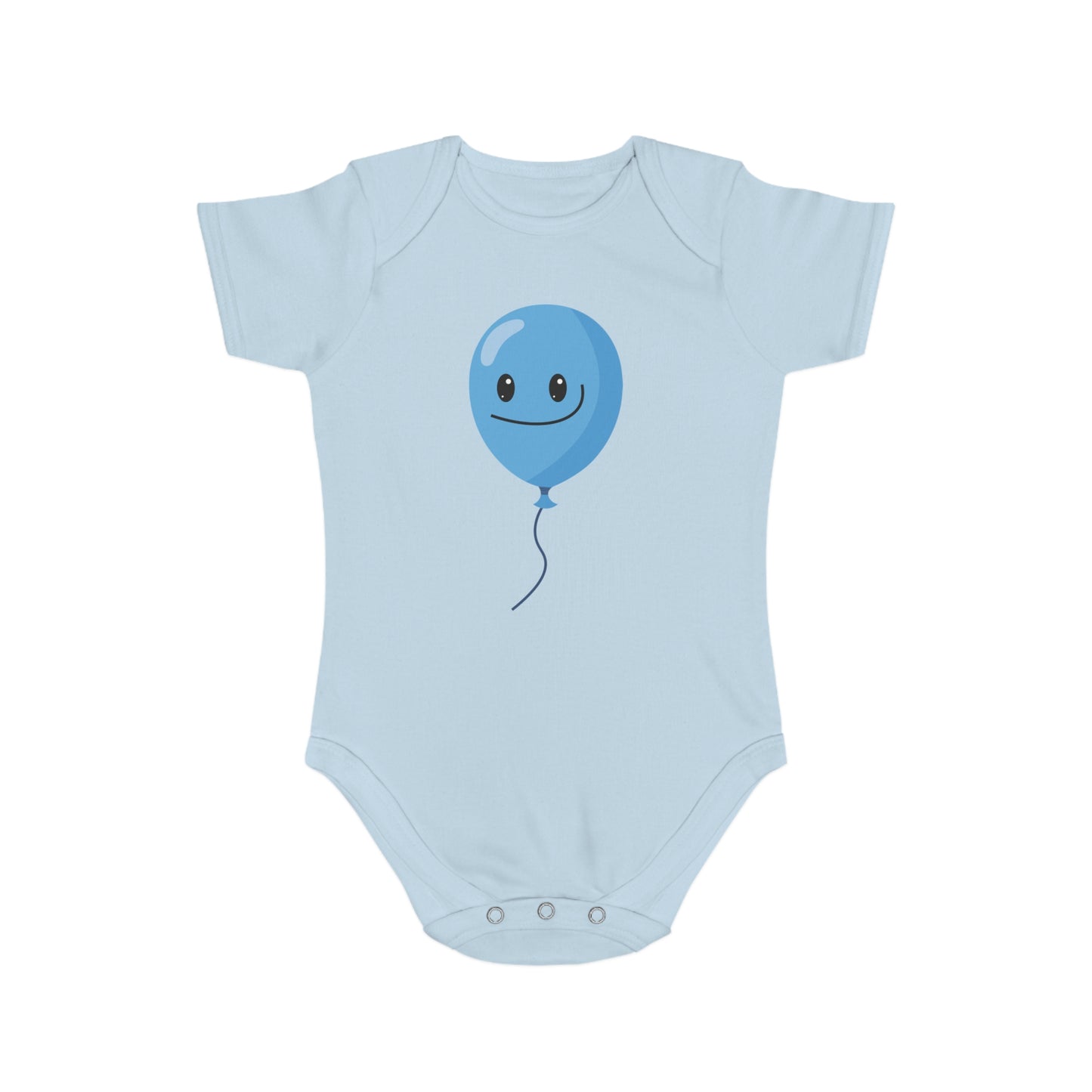 Playful Blue Balloon Baby Bodysuit