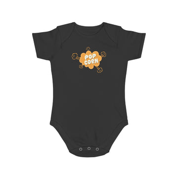 cute popcorn design baby bodysuit